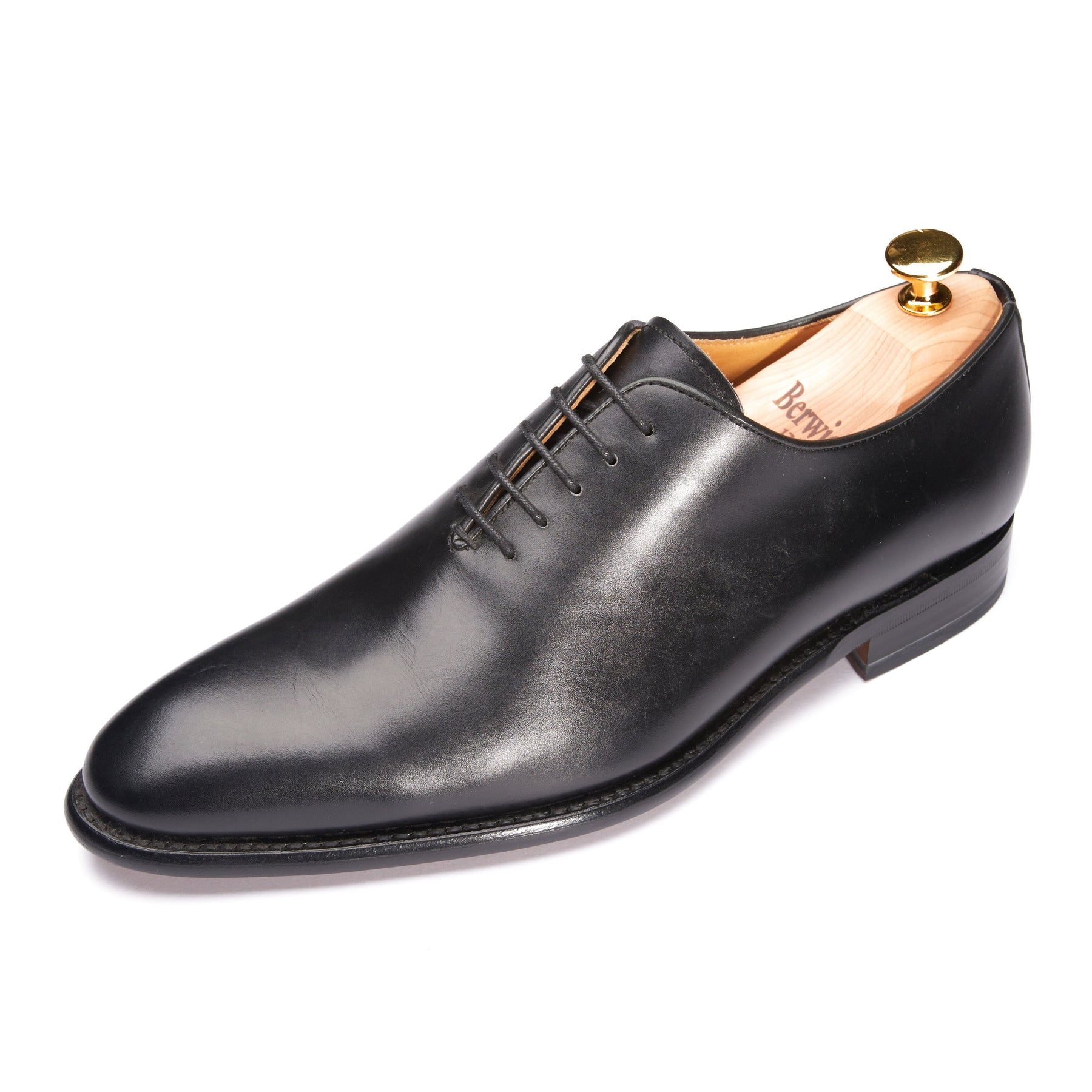 2585-K1 Wholecut Oxford Black Saddle Calf