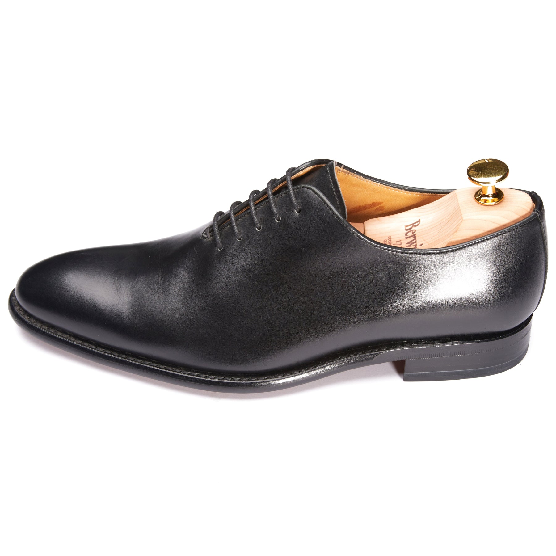 2585-K1 Wholecut Oxford Black Saddle Calf