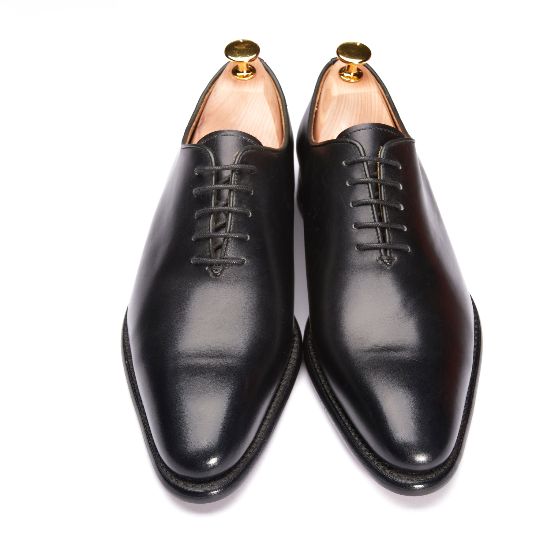 2585-K1 Wholecut Oxford Black Saddle Calf