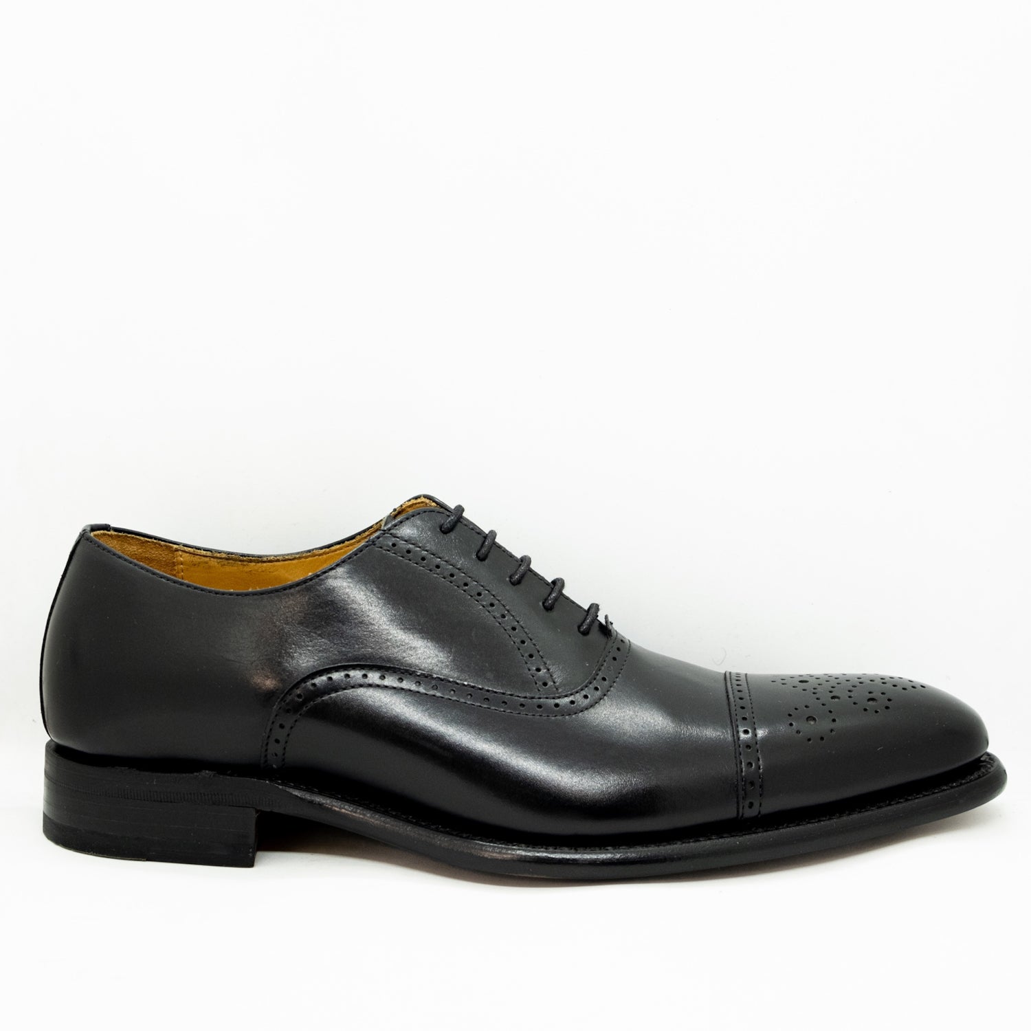 Berwick Semi Brogue Black Boxcalf