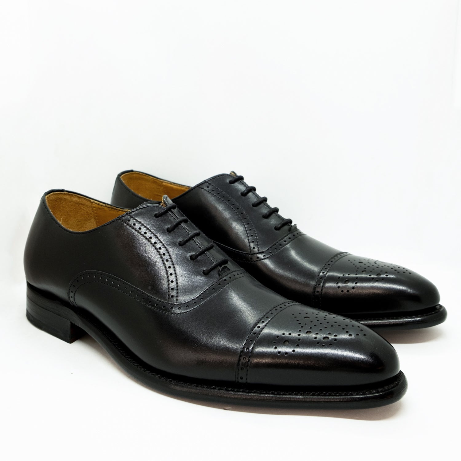 Berwick Semi Brogue Black Boxcalf