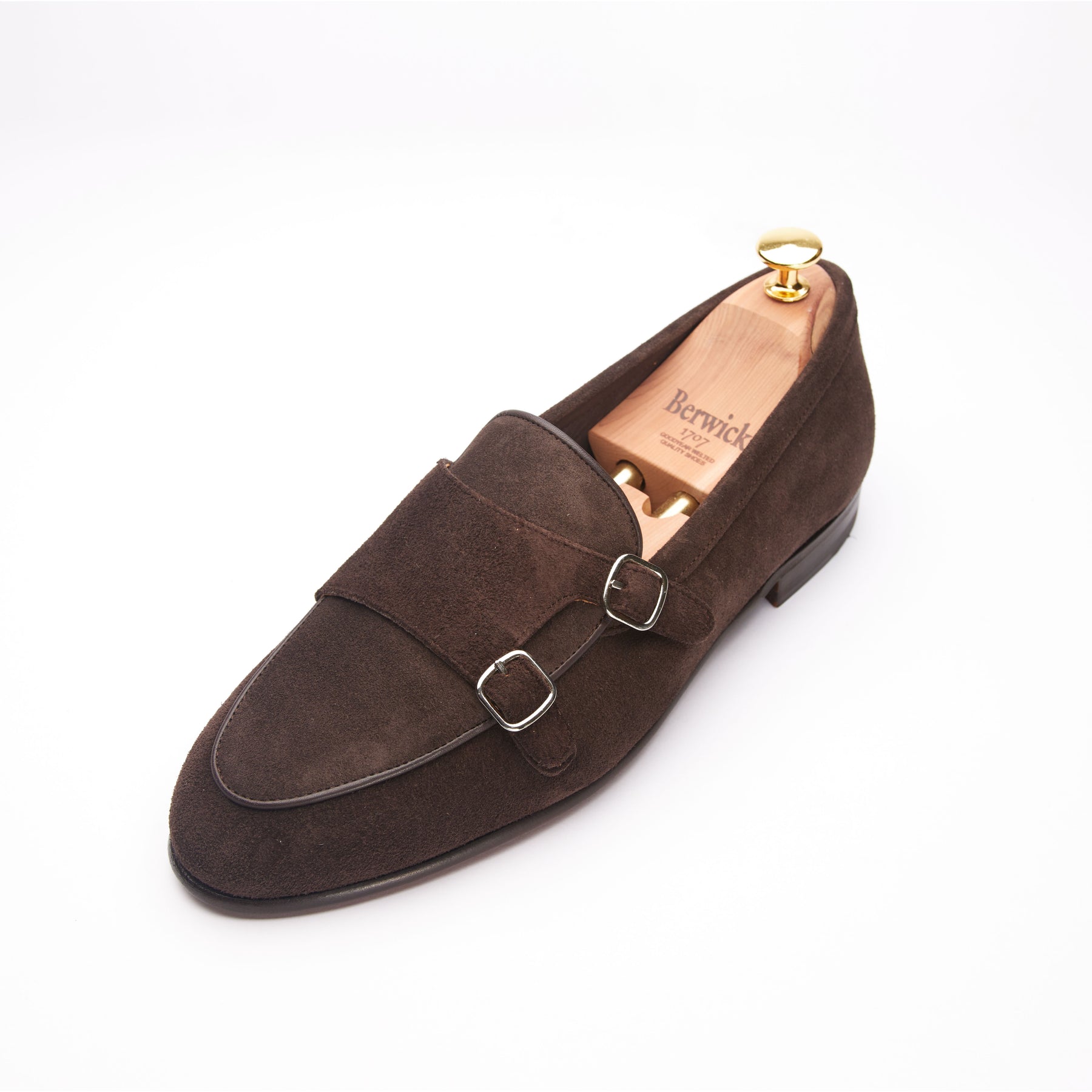 5698 Monkstrap Loafers Dalour Chocolate