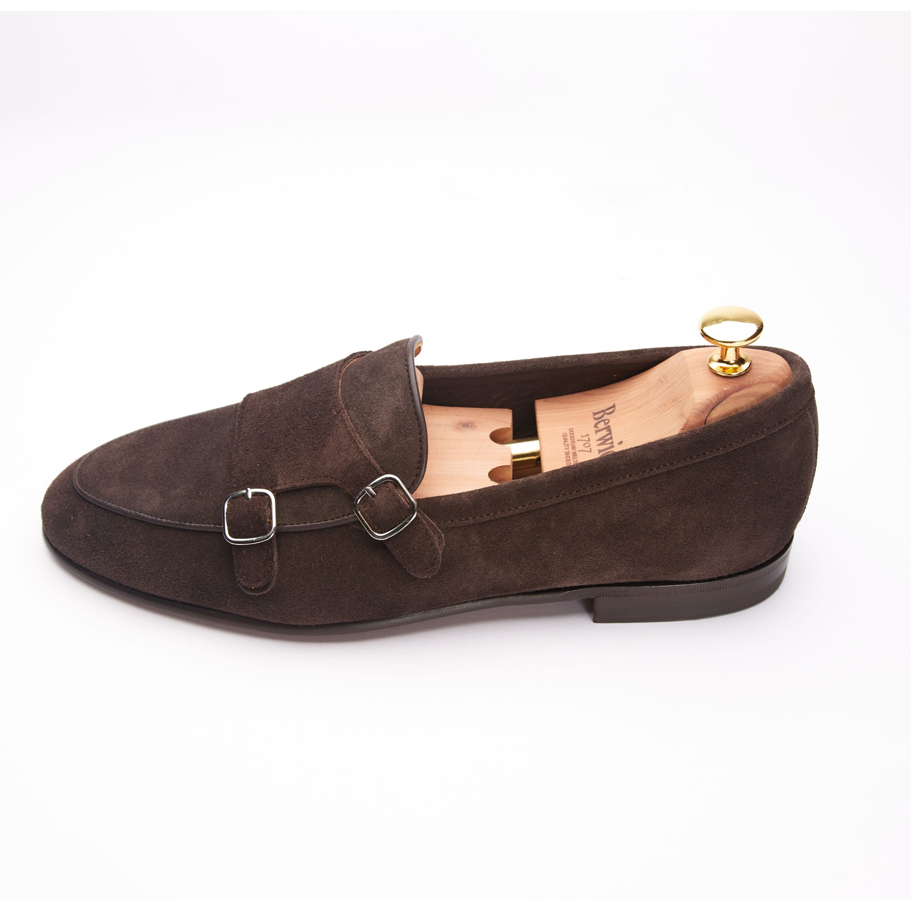 5698 Monkstrap Loafers Dalour Chocolate