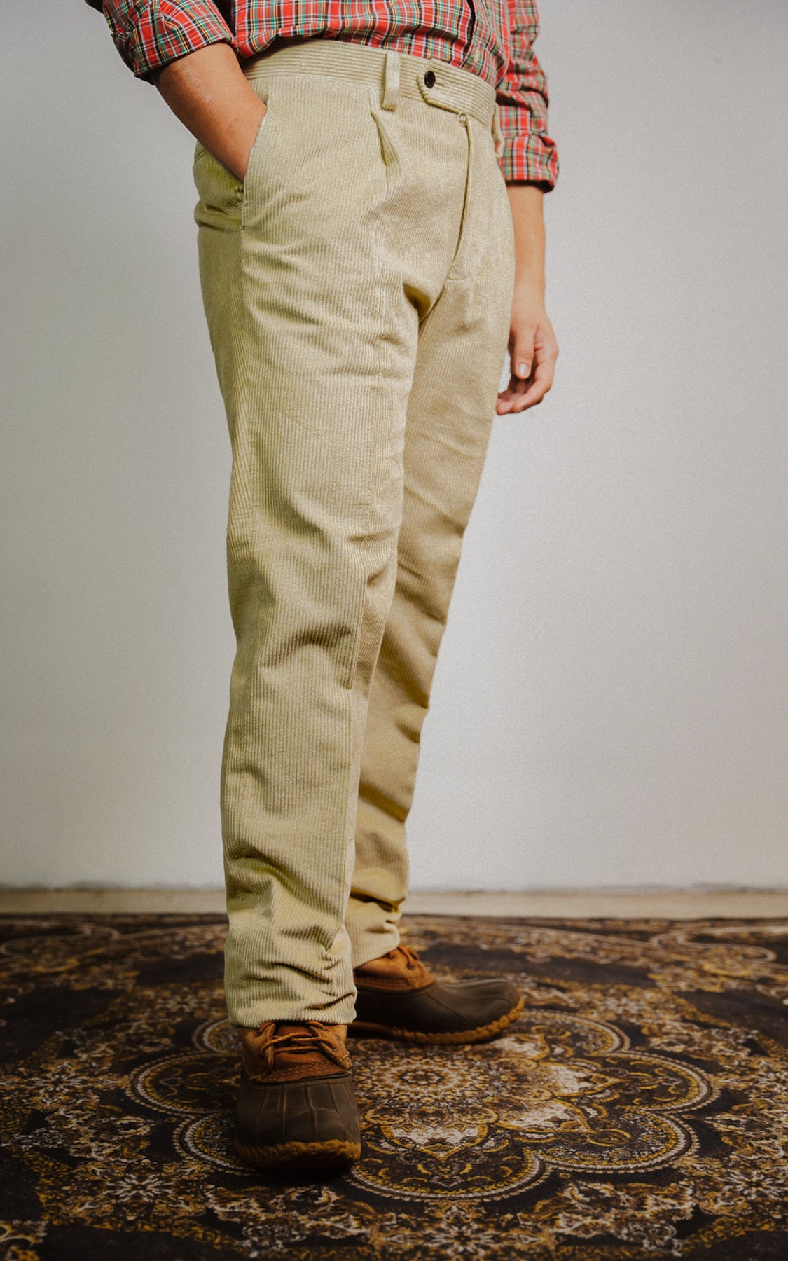 Trousers, Single Pleat (Corduroy)