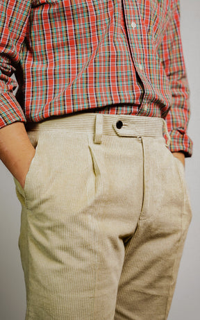 Trousers, Single Pleat (Corduroy)