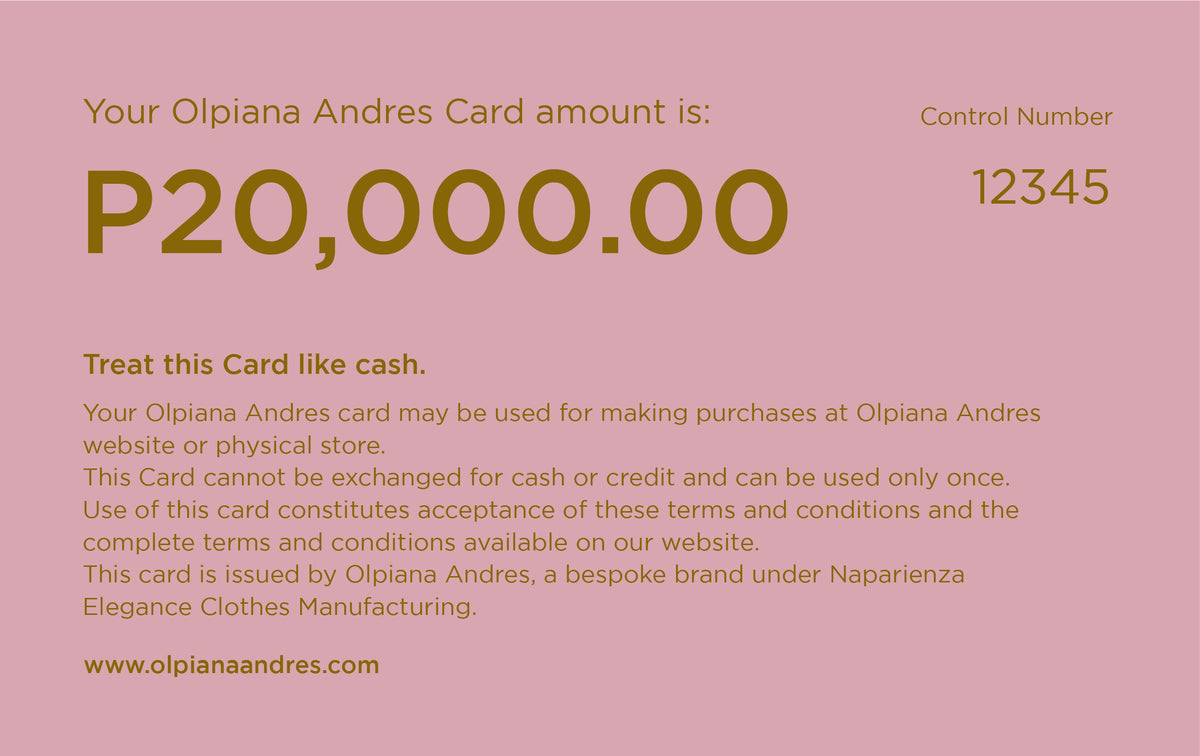 Olpiana Andres Gift Card