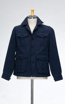Four-Pocket Overshirt (Cotton)