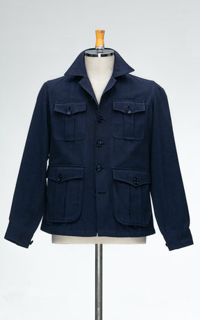 Four-Pocket Overshirt (Cotton)