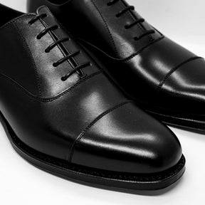 Berwick Cap Toe Oxfords Black Calf